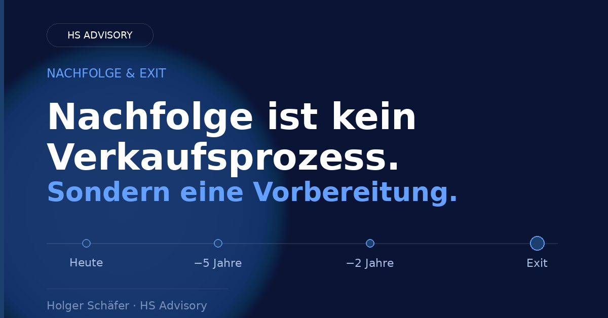 Nachfolge ist kein Verkaufsprozess